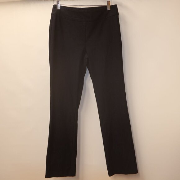 Tribal Office Pants Full length Stretchy Elastic Waist Navy Blue women Size 8. F - Picture 2 of 11